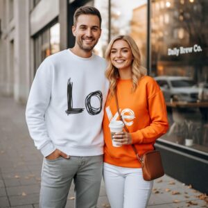 Sweat pour couple amoureux personnalisé